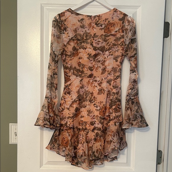 Floral Long Sleeve Dress - Picture 3 of 4